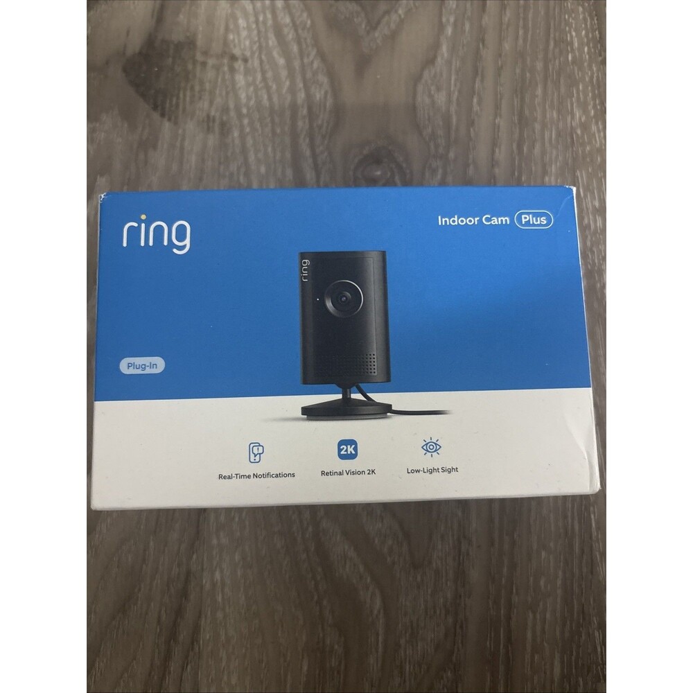 Ring - Indoor Cam Plus, Plug-In, Retinal 2K for enhanced video quality, 4x Zo... - Picture 1 of 1